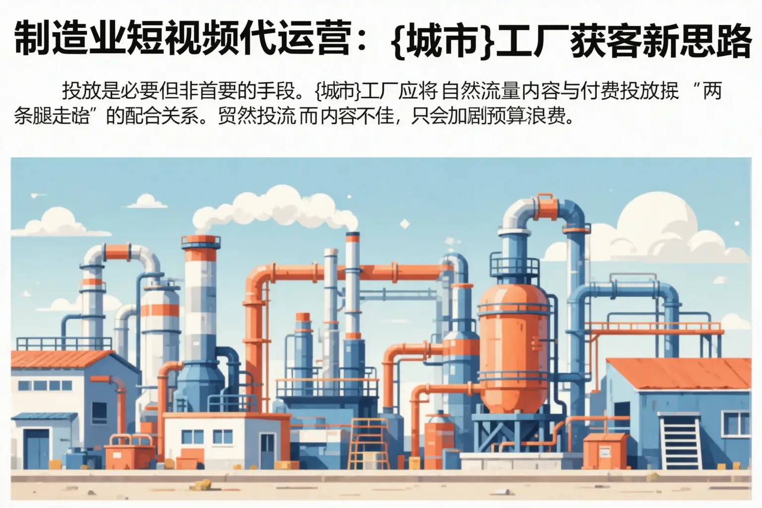 制造业短视频代运营：锡林郭勒工厂获客新思路