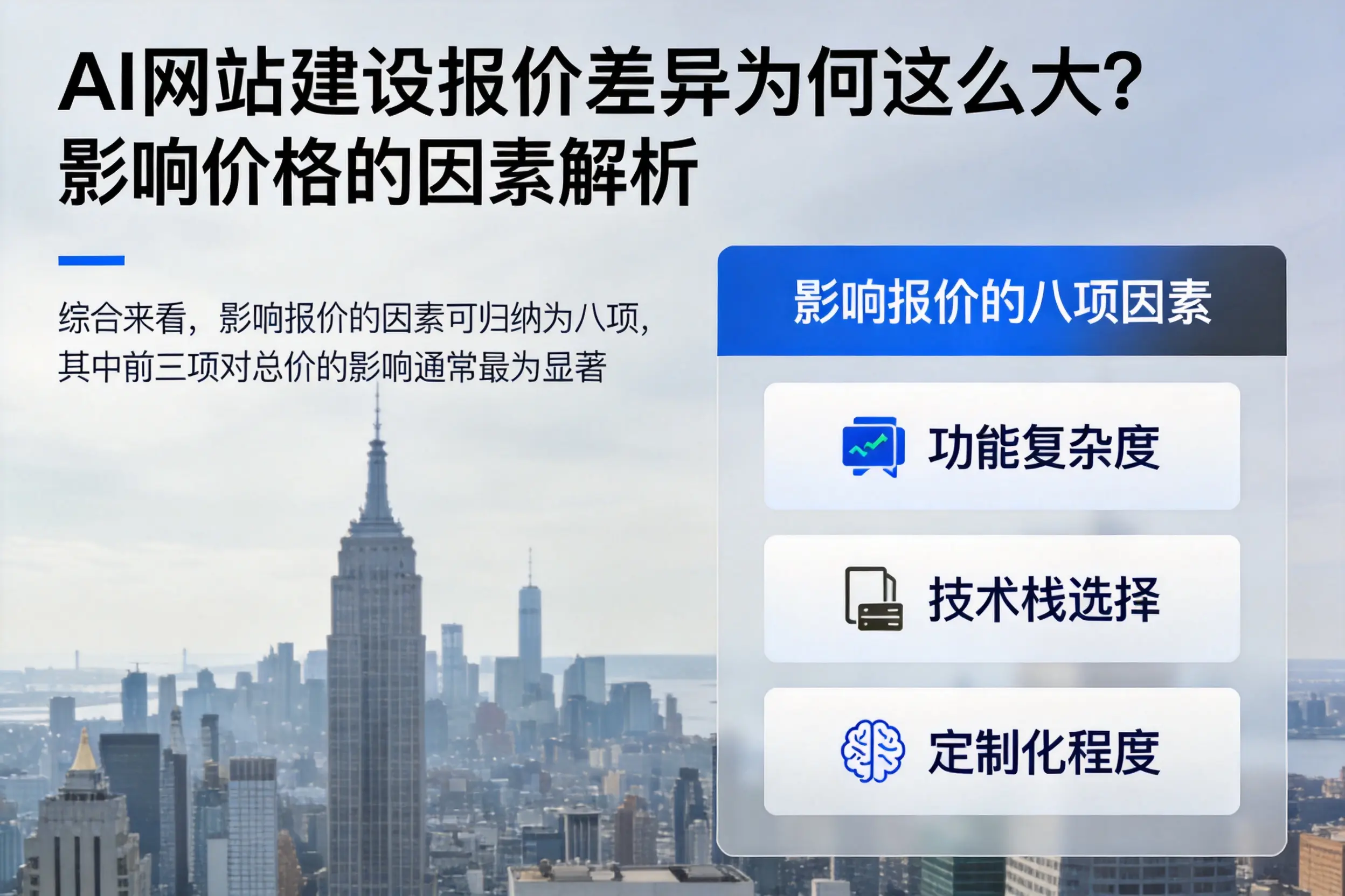 锡林郭勒AI网站建设报价差异为何这么大？影响价格的因素解析