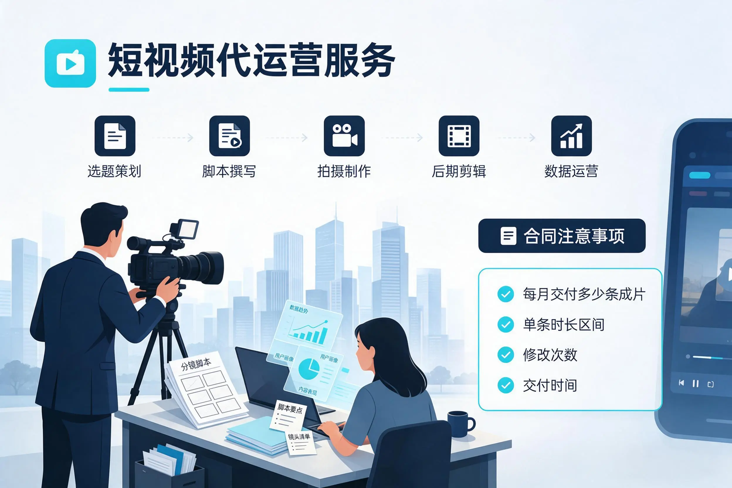短视频代运营包含哪些服务？锡林郭勒企业常见问题科普