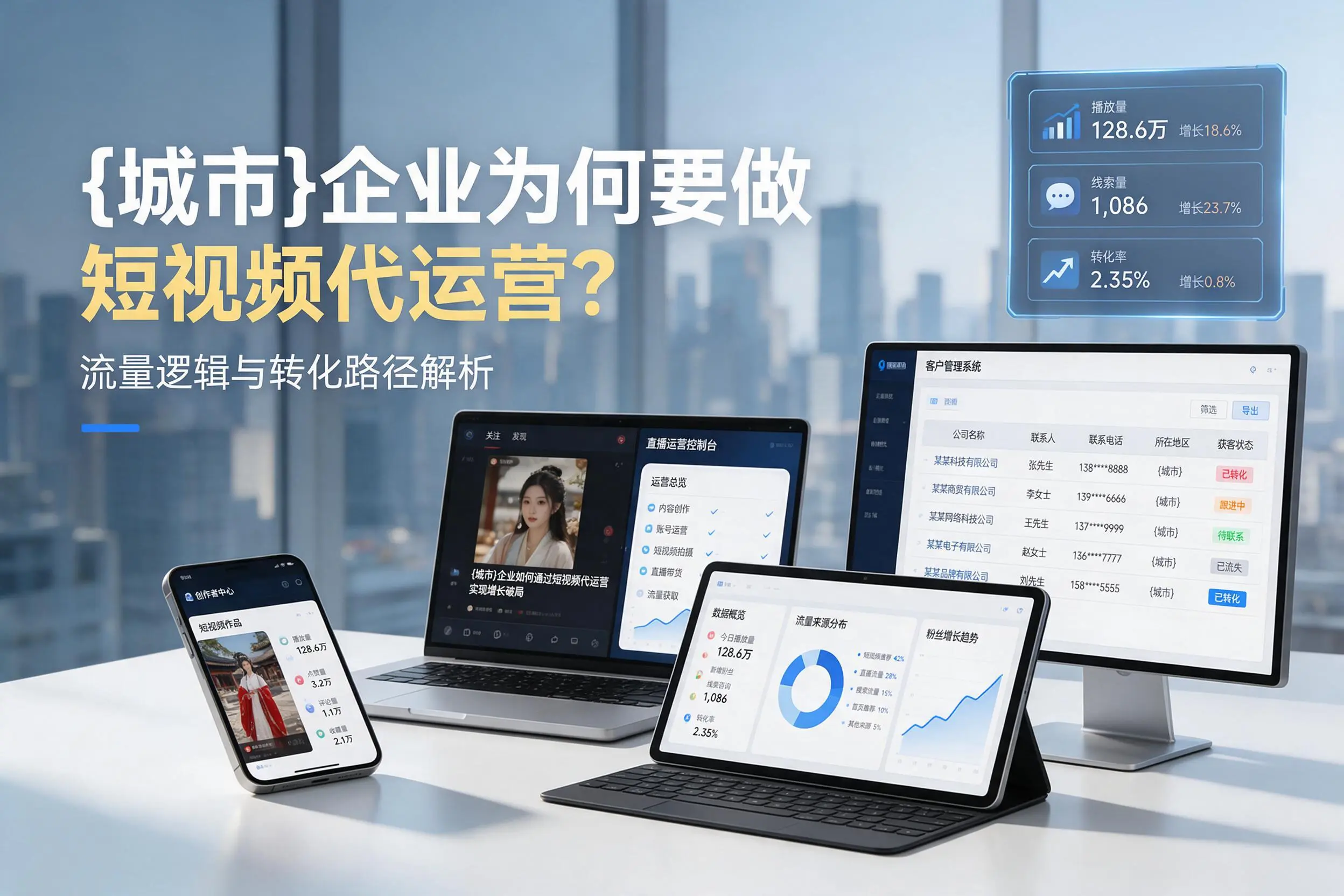 锡林郭勒企业为何要做短视频代运营？流量逻辑与转化路径解析