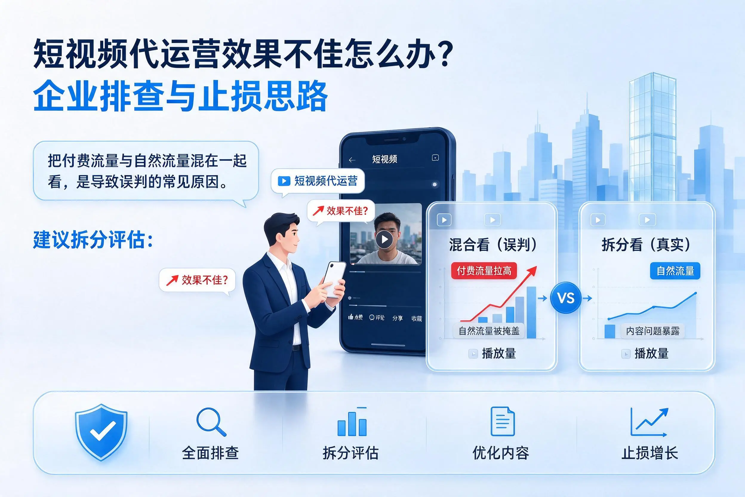 短视频代运营效果不佳怎么办?锡林郭勒企业排查与止损思路
