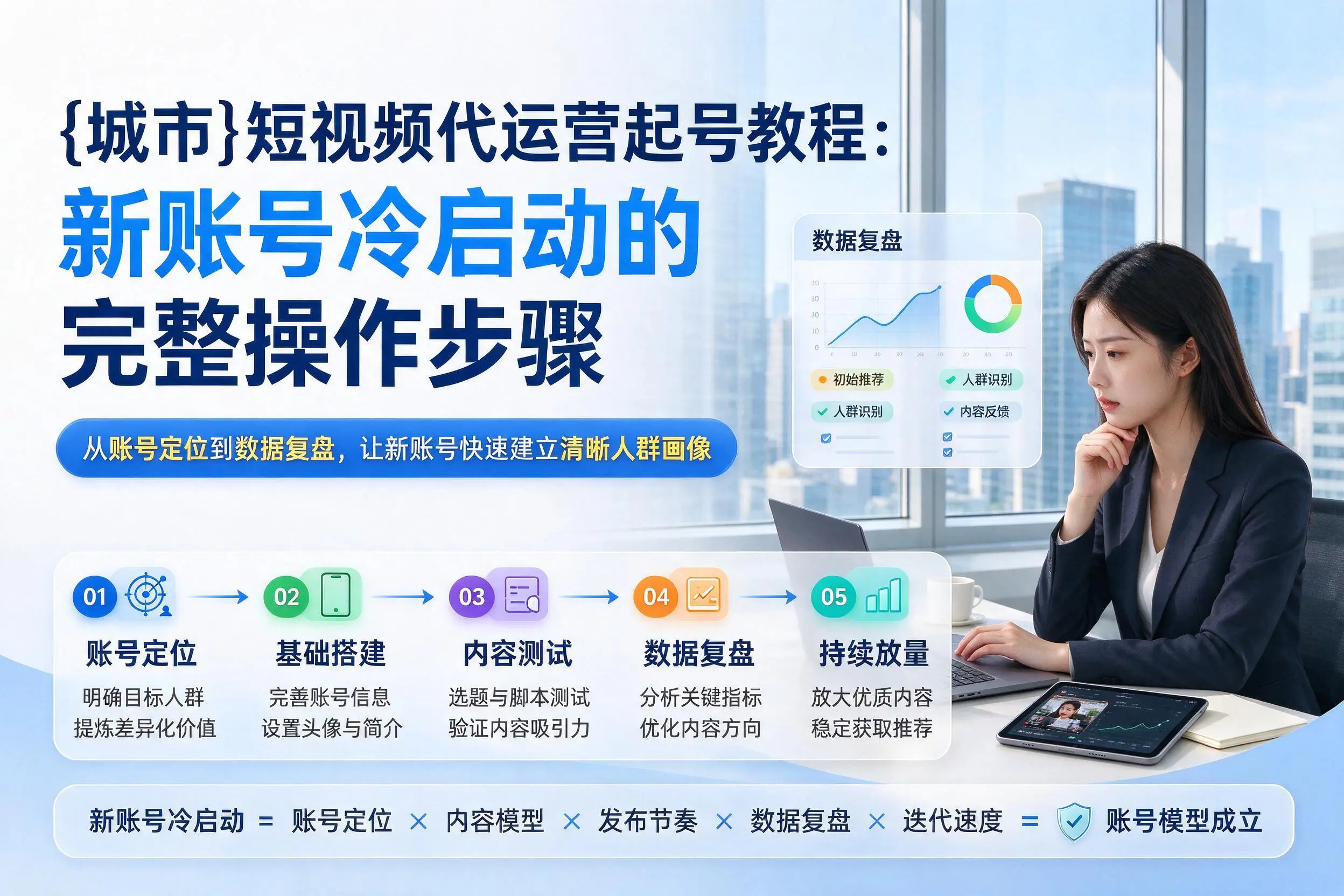 锡林郭勒短视频代运营起号教程:新账号冷启动的完整操作步骤