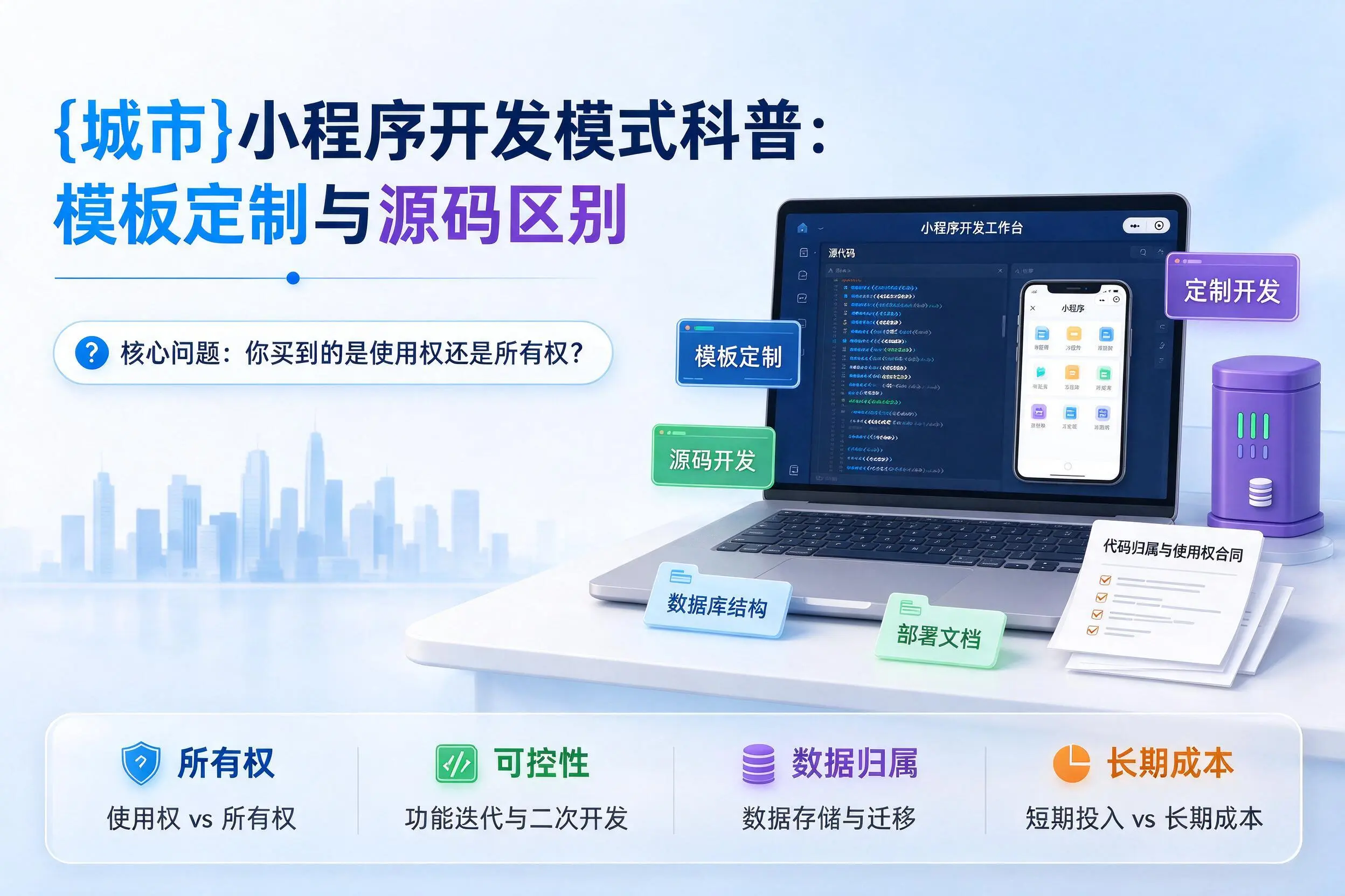 锡林郭勒小程序开发模式科普:模板定制与源码区别
