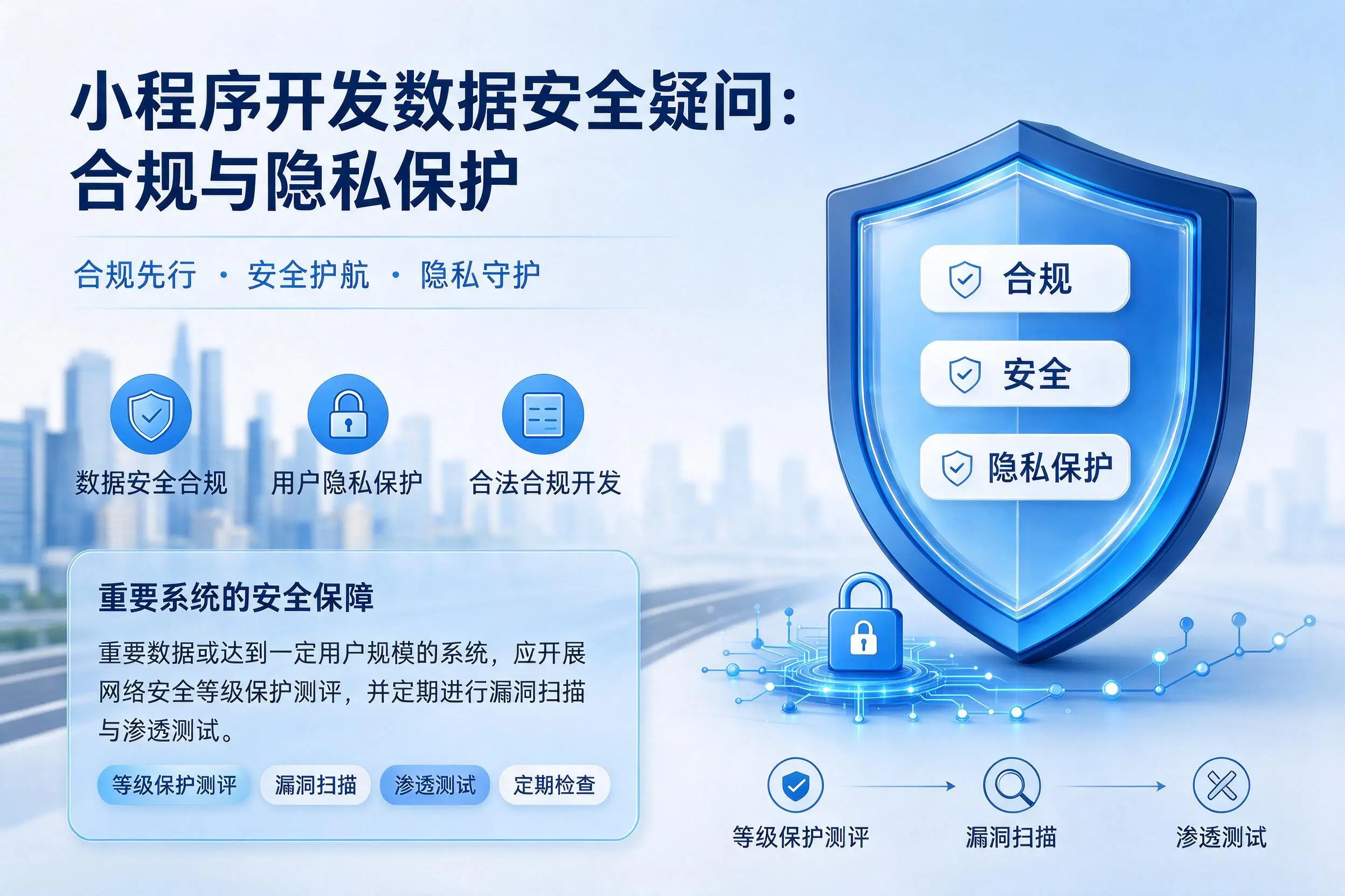 锡林郭勒小程序开发数据安全疑问:合规与隐私保护