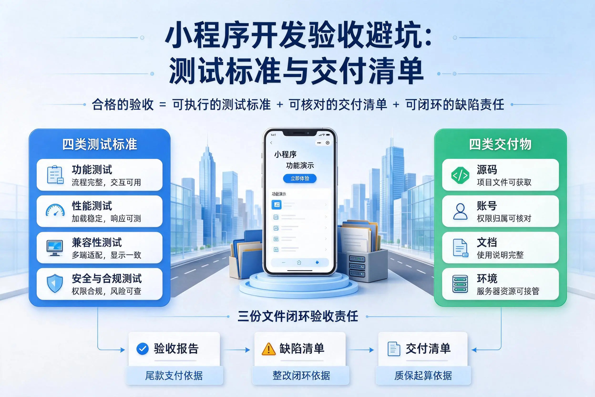 锡林郭勒小程序开发验收避坑:测试标准与交付清单