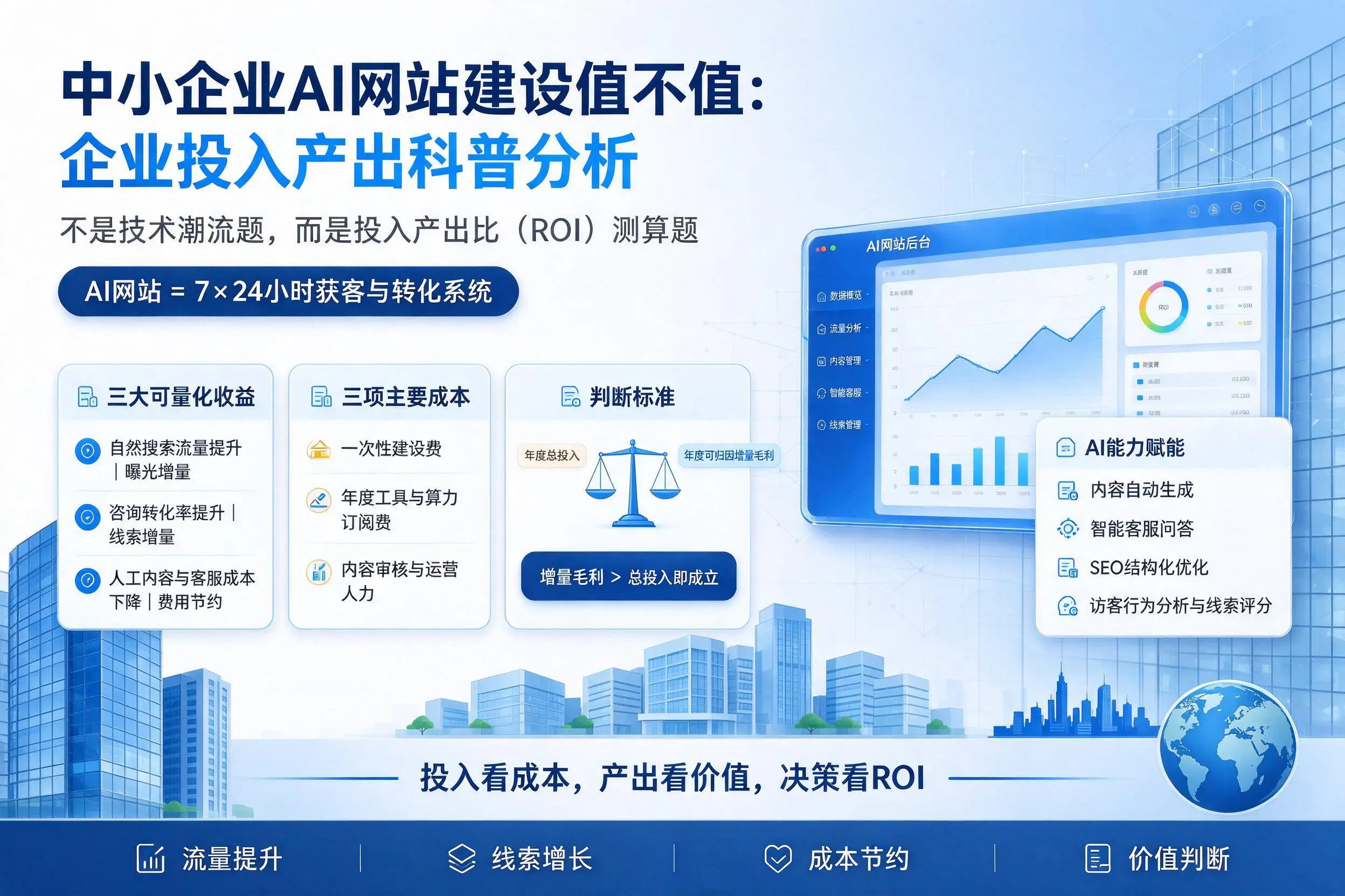 中小企业AI网站建设值不值:锡林郭勒企业投入产出科普分析