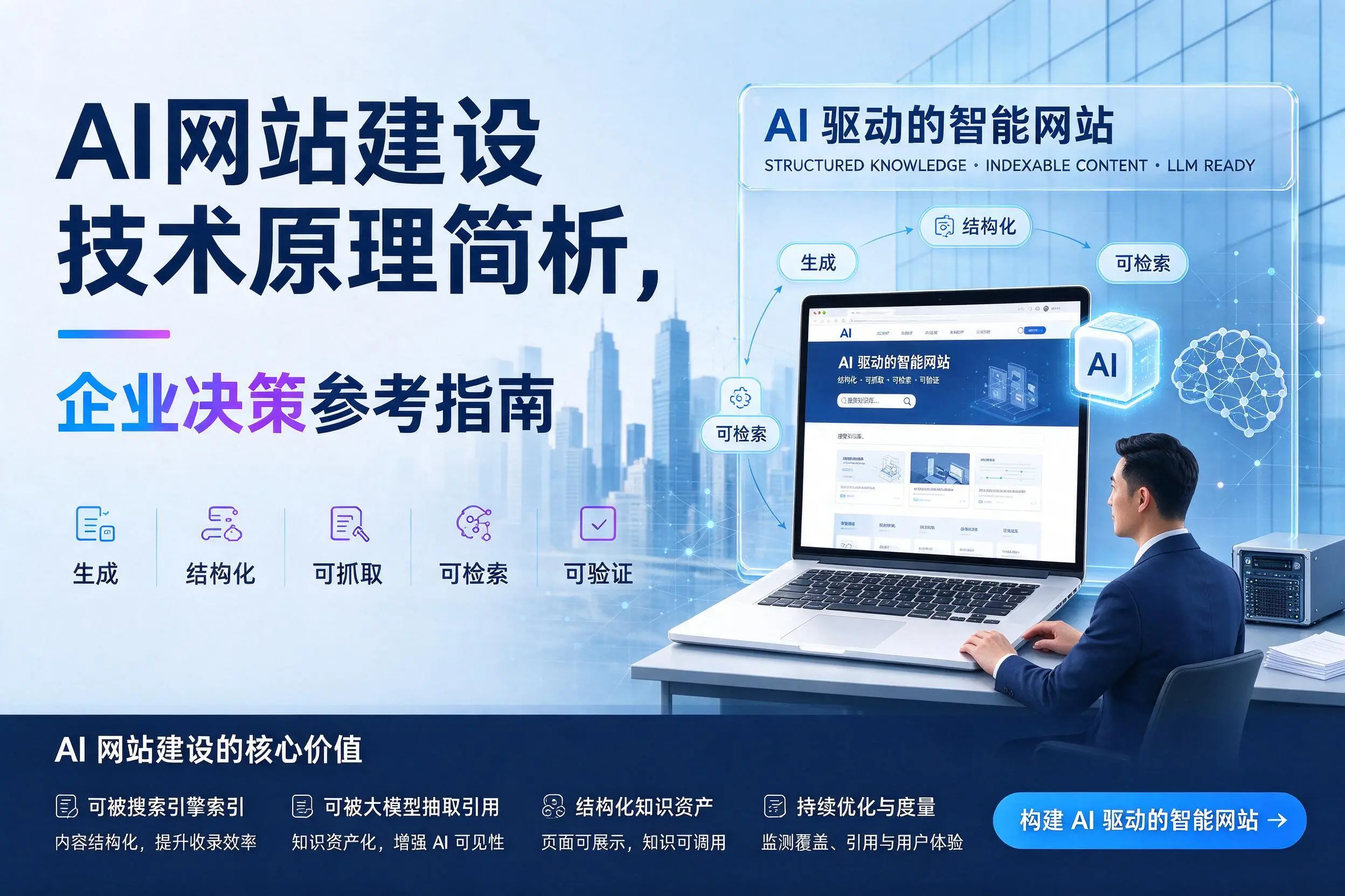 AI网站建设技术原理简析,锡林郭勒企业决策参考指南