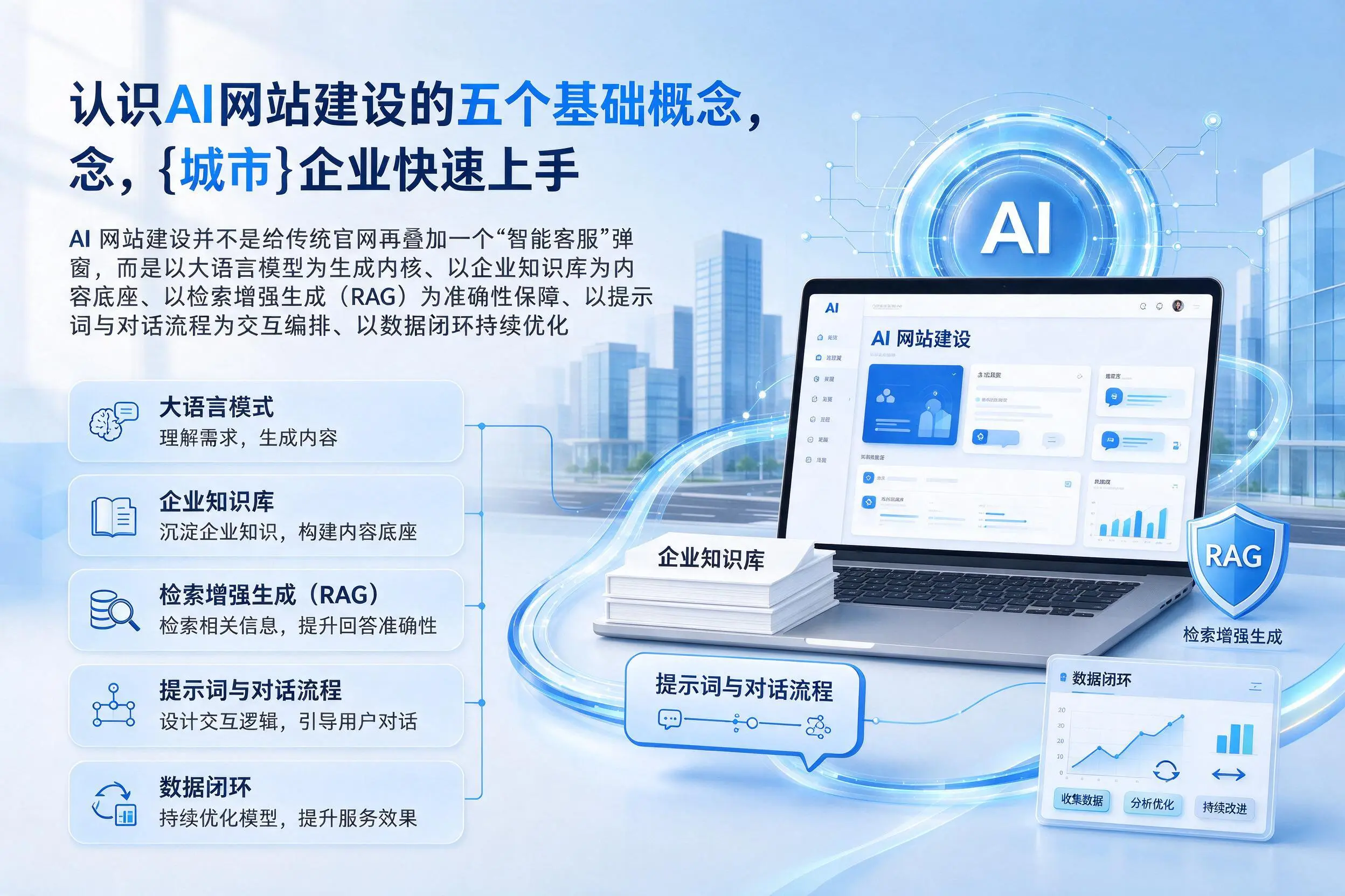 认识AI网站建设的五个基础概念，锡林郭勒企业快速上手