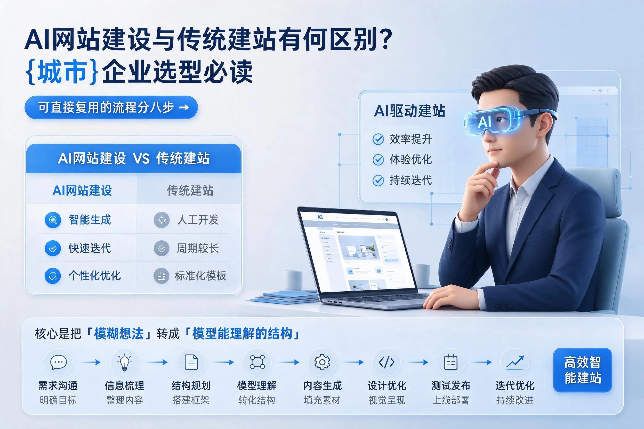 AI网站建设与传统建站有何区别?锡林郭勒企业选型必读