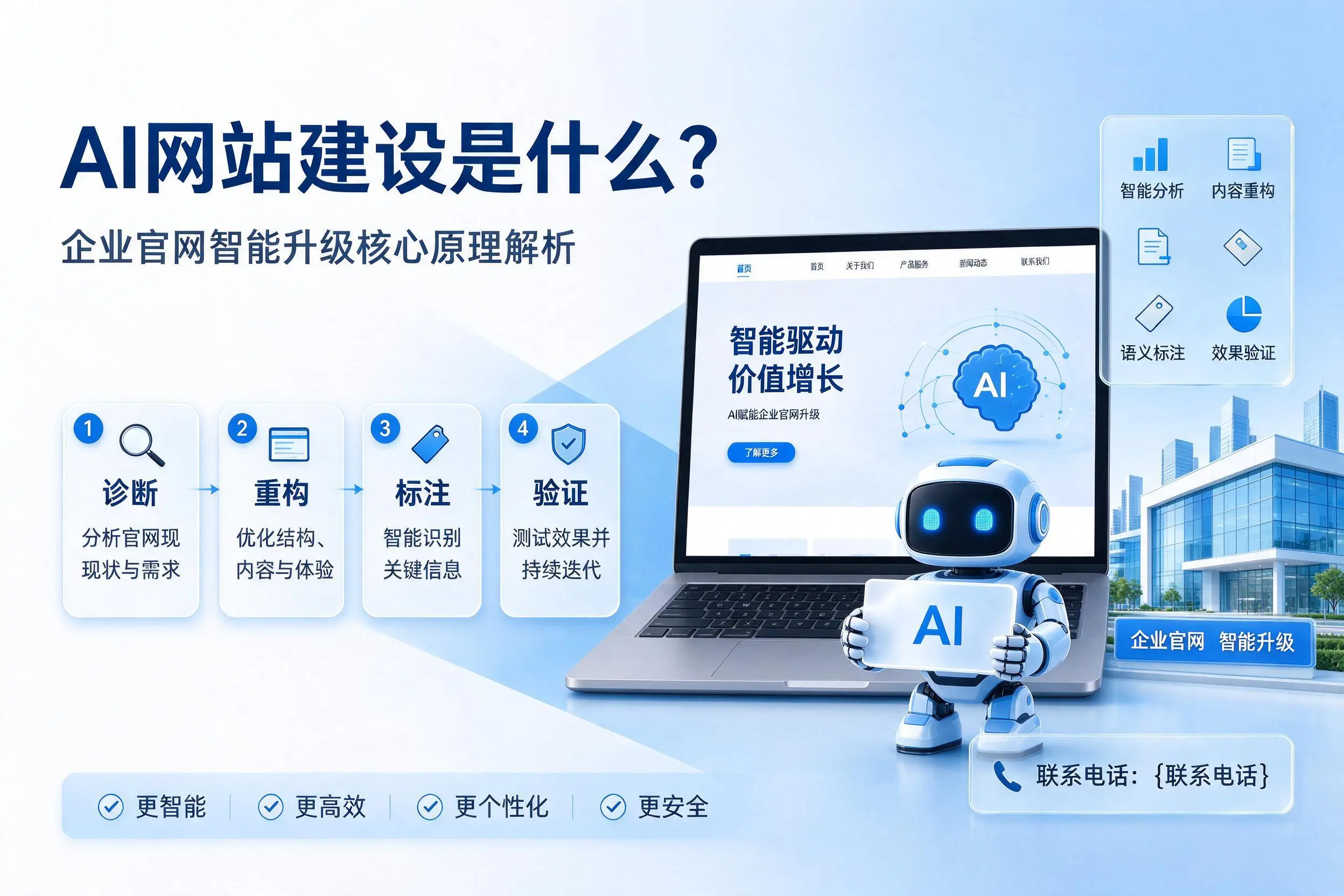 AI网站建设是什么？锡林郭勒企业官网智能升级核心原理解析